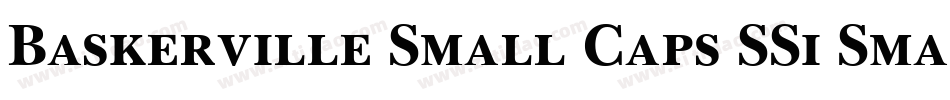 Baskerville Small Caps SSi Small Caps字体转换